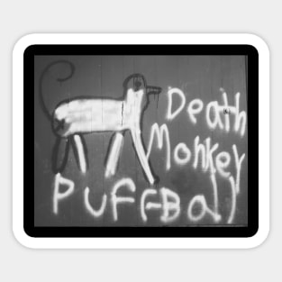 Death Monkey Puffball Sticker